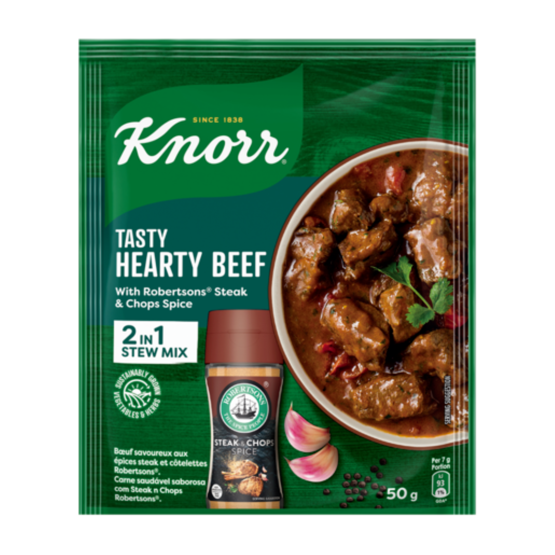 KNORR HEARTY BEEF SOUP 50G
